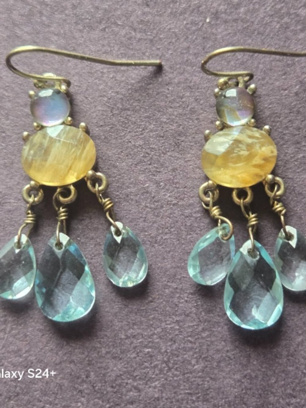 Carolee Swiss Blue Topaz Drop Earrings